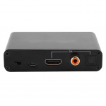 HDMI o optilise koaksiaal-digitaal- ja analoog-DAC-muunduri adapteri v&otilde;imendi tagastamine must must