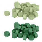 Perles de cire hexagonales - Vert clair + Vert fonc&eacute; mitmev&auml;rviline