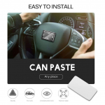 Autokell Mini Autod Sisemine Kleepuv Digitaalne Kell Auto Kaunistus Auto Tarvikud Kingitused must