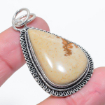Picture Jasper Handmade 925 Sterling Silver Jewelry Pendant 2.17 f8m81