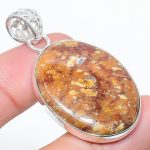 Silver Leaf Jasper Handmade 925 Sterling Silver Gift Pendant 1.97 c7a48