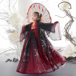 Hanfu T&uuml;drukute Kleit Hiina Tangi D&uuml;nastia Stiilis Haldjakleit 120 must