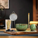 Matcha Vispli Komplekt Jaapani Kauss Lusikas Tee Tseremoonia Komplekt Koduk&ouml;&ouml;gi Lauapinnale