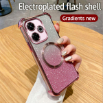 P&otilde;rutuskindel l&auml;bipaistev magnetr&otilde;ngaga telefoni&uuml;mbris Xiaomi Redmi jaoks 13 12 10 9 13R 13C 12C 10C 9C 9T 9A 10A 4G Glitter pehme kate Redmi Note 13R roosa