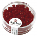 RAYHER Perles Indiennes 45mm &Oslash; Rouges