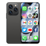 SOYES XS18 PRO MAX 4G nutitelefon 4,3-tolline MTK6737A 2 GB RAM 16 GB ROM Kahekordne tagakaamera 2MP+13MP LTE K&otilde;ikv&otilde;rgud Suur aku 2750mAh Type-C Androidi telefon must