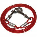 Accessoire pour chien - GLORIA - Towpath Amarrage - 4,5 m&egrave;tres - Mousqueton &agrave; chaque extr&eacute;mit&eacute; - Rouge