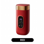 Kaasaskantav reisi elektriline termokruus - Suurep&auml;rane kingitus K&uuml;ttekruus Kuumendav kruus Kruusik&uuml;tteke Elektriline kuumendav kohvi piima vee soojendaja punane