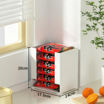Korea Ramen Storage Box K&ouml;&ouml;k Kiirnuudlitops Kudede hoiukastid N&auml;omaski hoiukarp Multifunktsionaalne lauakork 17.5*14*20cm