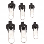 6 tk. Instant Zipper Universaalne Instant Fix T&otilde;mbluku parandamine Vahetatav T&otilde;mblukupea isetehtud must