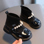 V&auml;ikesed lapsed T&uuml;drukute poolsaapad Talvine Baby Soe Plush Platvorm V&auml;ikeste Mudilaste Kingad Lamedad Libisemiskindel tald 25 valge