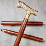 93.98 cm Walking Stick Cane, Brass Handel, Victorian Cane, Wooden Brass Walking Stick, Gift for Grandfather, Grandmother