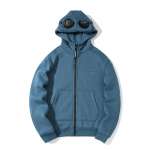 Kapuutsiga kampsun Mantel Lahtised prillid Cardigan Fliisist kampsun XL sinine