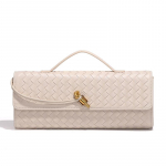 Isikup&auml;rastatud ja k&otilde;rgekvaliteediline kootud &otilde;htus&ouml;&ouml;gikott, elegantne k&auml;eshoitav &otilde;lakott naistele, vintage horisontaalne baguette-kott, vabaaja crossbody-kott