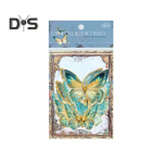 20 tk liblikakleepsud s&auml;delevad holograafilised l&auml;bipaistvad esteetilised kleebised kunstižurnaalide pidamiseks, scrapbook'i jaoks, junk-žurnaali jaoks, kaarditegemiseks, DIY k&auml;sit&ouml;&ouml; jaoks mitmev&auml;rviline