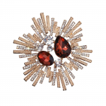 Luksuslik teemantidega inkrusteeritud liblikpross, naiste luksuslik Sense, rinnalill, mitmek&uuml;lgsed r&otilde;ivaaksessuaarid One Size sinine