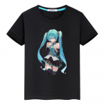 t-s&auml;rk lastele poisile 10aastane Hatsune Miku tr&uuml;kiga Kawaii 100% puuvill anime l&uuml;hikeste varrukatega t-s&auml;rk y2k v&auml;ikelapse t&uuml;druku riided lasteriided 130