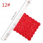 Reljeefse akr&uuml;&uuml;lrulliga Fondant Sugar k&auml;sit&ouml;&ouml;kookide k&uuml;psetamise kaunistust&ouml;&ouml;riist