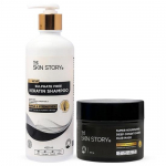 The Skin Story &Scaron;ampoon ja Mask S&uuml;gavniisutav Kombo | Sulfaadivaba Keratiini&scaron;ampoon 450ml | S&uuml;gavniisutav Juuksemask 200g | Kuivadele, kahusetele juustele