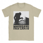 Nosferatu Krahv Dracula T-s&auml;rk Meeste Puuvill Vabaaja T-s&auml;rk &Uuml;mar kaelusega &Otilde;udus T-s&auml;rk L&uuml;hikeste varrukatega Topid Pluss Suurus S khaki