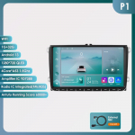 Hizpo Carplay 4G 9-tolline 2Din Android 13 Autode Multimeediapleier Volkswagen Skoda Octavia Golf 5 6 Touran Passat Polo Jetta jaoks Intelligente Autoradio P1 4Core 1G 32G