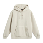 Li Ning Lahtise l&otilde;ikega Ameerika stiilis tr&uuml;kitud fliisist kapuutsiga pusa naistele Pilvehall AWDU923-14 M