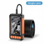 T&ouml;&ouml;stuslik endoskoopkaamera 4,3-tolline &uuml;he kahe objektiiviga HD 1080P autokontrolli boreskoop IP67 veekindel kanalisatsioonikaamera LED-iga 1m Single Lens must