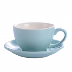 75ml/200ml Keraamiline Kruus Latte Art Tass Alustassiga Cappuccino jaoks K&auml;sitsi Valmistatud Kohvitass Uus Luukera Kohviku Barista jaoks 75ml taevasinine v&auml;rv
