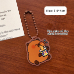 Naljakas multikas kapibara v&otilde;tmehoidja, loominguline armas kapibara ripats, lihtsad seljakoti dekoratsiooniaksessuaarid, s&uuml;nnip&auml;evakingitused