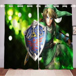The Legend Of Zelda Kodukaunistus Elutuba Magamistuba Kardinad Pimenduskardinateks M&auml;ng K&ouml;&ouml;gitarvikud J&otilde;ulukingitused 100x140cm green