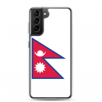Coque T&eacute;l&eacute;phone &ndash; Samsung &ndash; Galaxy S23 Plus &ndash; Drapeau du N&eacute;pal &ndash; Souple &ndash; Mitmev&auml;rviline