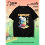 Suvemood Heavyweight Retro Meeste Inglise Kirjad 100% Puuvillane Prinditud &Uuml;markaelus Kvaliteetne Casual Fitness Street T-s&auml;rk M