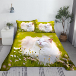 Armas kassivoodipesukomplekt Loomade Lemmikloomade Voodilinad ja Padjap&uuml;&uuml;r 3D Voodipesu Digitr&uuml;kk Lame Voodilina 100% Pol&uuml;ester Voodikate 160x230cm 2pcs