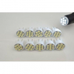 T10 Kiilukujuline LED, 1206 Kiip, 8 Rida SMD 10 tk komplekt, Plahvatuslik valgus! Numbrim&auml;rgi tuli (006) [Riz Original] valge