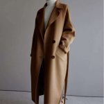Villasegu mantel naistele s&uuml;gis talv vintage pikk jakk naiste korea mood elegantne pealisr&otilde;ivas daamide &uuml;lem&otilde;&otilde;duline lahtine rev&auml;&auml;riga mantel XL pruun