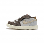 Air Jordan 1 Low ALT TD J&auml;neseaasta Beebisneaker Pruun Palomino Metallik-Kuld DZ4444-200 26