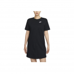 Nike Sportswear &Uuml;hev&auml;rviline &Uuml;mmarguse Kaelusega Keskmise Pikkusega Vabaaja L&uuml;hikeste Varrukatega T-s&auml;rk Naiste Topid Must FB8342-010 S
