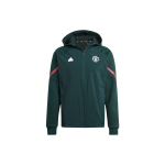 adidas Manchester United Designed For Gameday T&auml;ispikkusega kapuutsiga dressipluus Roheline &Ouml;&ouml; Meeste Streetwear IK8786 XXXL