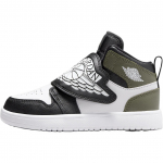 Air Jordan Sky Jordan 1 PS Black Toe Medium Olive Laste tossud Valge BQ7197-092 28