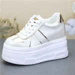 Mood 12CM platvormkontsaga kiilkingad tossud pumbad valged platvorm &otilde;huv&otilde;rgust &otilde;&otilde;nsad pumbad kingad naiste zapatos de mujer 34 kuld