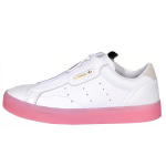 Adidas Originals Sleek Z Minimalistlikud Vabaaja Libisemiskindlad Kerged Madalad Rula Kingad Naiste Tossud Valge Roosa EF0776 36