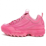 FILA Disruptor 2 Dying S&uuml;nteetiline nahk Pol&uuml;ester Mugavad madalad vabaajajalatsid Unisex tossud Punane 1FM01863F_650 36.5