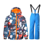 Laste veekindel suusariietus: Kapuutsiga fliisjakk ja tuulejakk Size 10 for 130 cm height