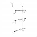 over The Door Towel Bar for Hanging Towels Portable Maximizing Space Versatile 3 Tier Dorm