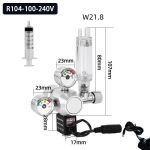 Akvariumi CO2 regulaator Solenoidklapp Mullim&otilde;&otilde;tur CO2 juhtimiss&uuml;steem Taimede vee rohu akvaarium CO2 r&otilde;hu v&auml;hendamise klapp W21.8