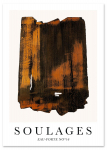Plakat abstrakcja soulages rdza 30x40 cm