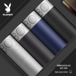 Playboy Meeste Puuvillased Antibakteriaalsed Bokserid 4-pakk XL