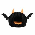 Halloween'i Neli Aastaaega Kuradikassi Voodi - Suletud, Soe ja Turvaline Sinu Lemmikloomale For Cats Under 20 lbs must