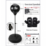 Multifunktsionaalne laste kiiruspoksi komplekt: Vertikaalne poksikott, t&auml;ispuhutav p&uuml;sti seisev kott ja kindad. 66