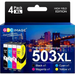 Cartouches d'Encre Compatible - LASER GENETICS CARRON - 503XL - Pack de 4 - Multi-couleurs - 550 pages